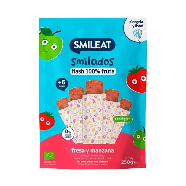 SMILEAT Smilados fresa y manzana ECO 250g - 0.25 kg - Imagen del producto en Findit