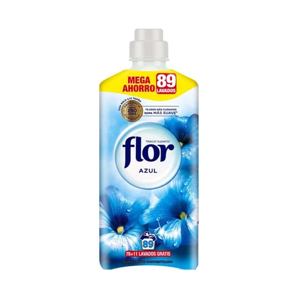 FLOR Suavizante concentrado azul FLOR 78+11 ds. - 1.6 l - Imagen del producto en Findit