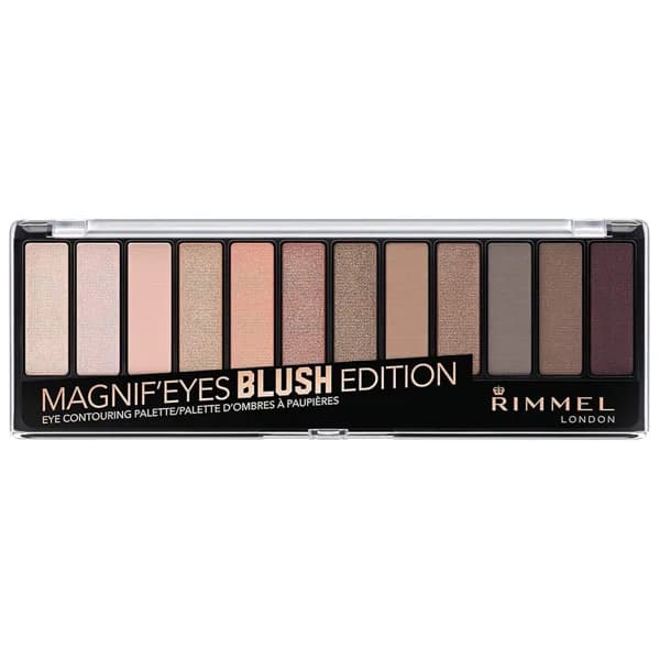 RIMMEL  Magnific eyes blush edition con 12 tonos Paleta con sombras de ojos  con aplicador duo para crear multiples looks. - 1 ud - Imagen del producto en Findit