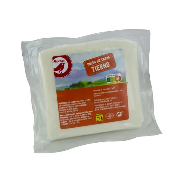 AUCHAN Queso de cabra tierno Producto Alcampo - 1 ud - Imagen del producto en Findit