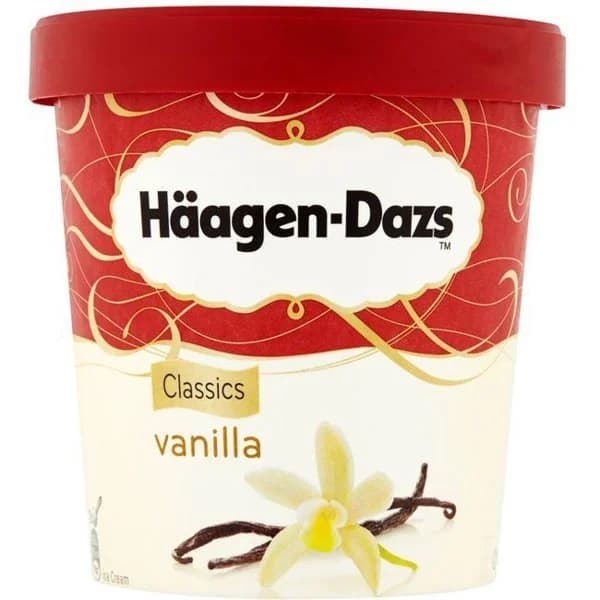 Helado de vainilla HAAGEN DASZ, tarrina 500 ml - 0.5 l - Imagen del producto en Findit