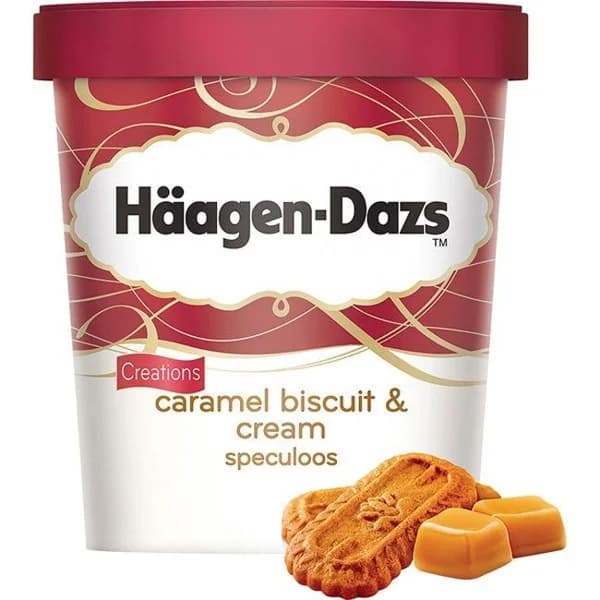 Biscuits&Cream de caramelo HAAGEN DAZS, tarrina 500 ml - 0.5 l - Imagen del producto en Findit