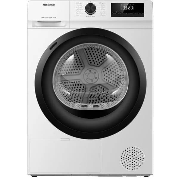 Secadora condensación con bomba de calor, 8kg DHQE800BW2 HISENSE - 2 ud - Imagen del producto en Findit