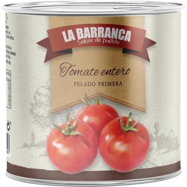 Tomate entero pelado LA BARRANCA, lata 800 g - 1 ud - Imagen del producto en Findit