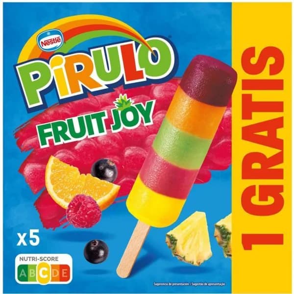 Helado Fruit Joy PIRULO, pack 5x65 ml - 0.33 l - Imagen del producto en Findit