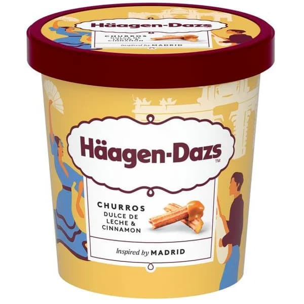 Helado de Churros Madrid HAAGEN DAZS, tarrina 420 ml - 0.42 l - Imagen del producto en Findit