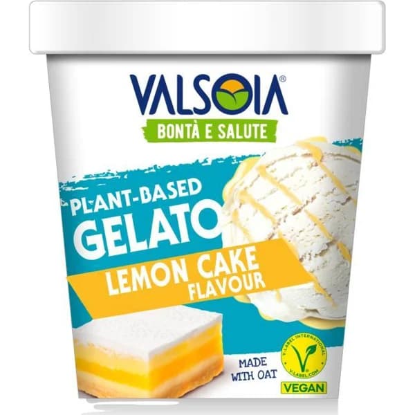 Helado con base de avena y lemon cake VALSOIA, tarrina 60 cl - 0.6 l - Imagen del producto en Findit
