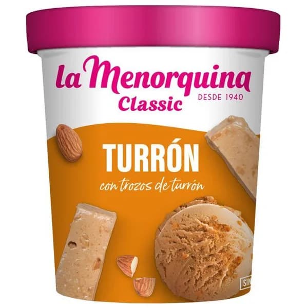 Tarrina de turrón LA MENORQUINA, tarrina 315 g - 0.32 kg - Imagen del producto en Findit