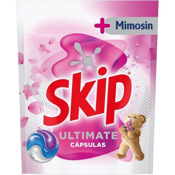 Detergente en cápsulas SKIP ULTIMATE MIMOSÍN, bolsa 48 dosis - 48 ud - Imagen del producto en Findit