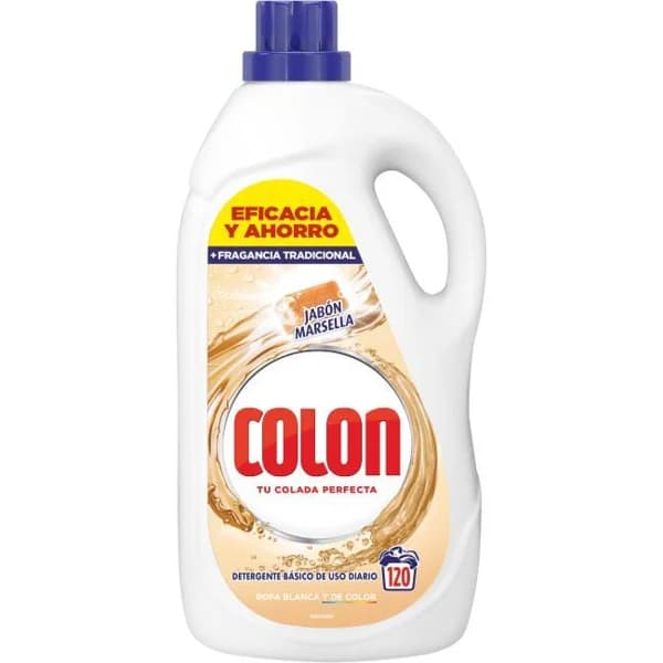 Detergente gel Marsella COLÓN, garrafa 120 dosis - 120 ud - Imagen del producto en Findit