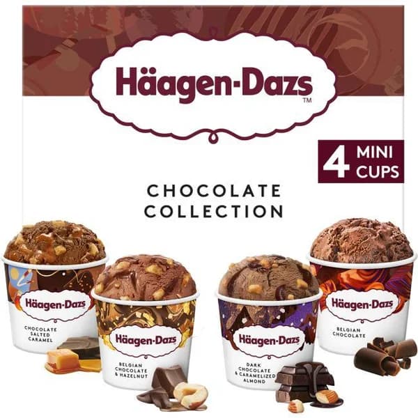Helado de chocolate Attraction HAAGEN DAZS, pack 4x400 g - 1.6 kg - Imagen del producto en Findit
