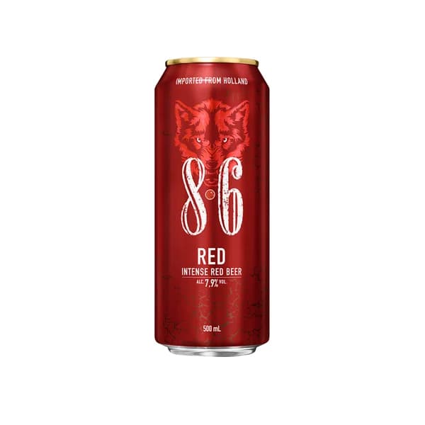 8.6 Cerveza Intense Red. lata 50 cl. - 0.5 l - Imagen del producto en Findit