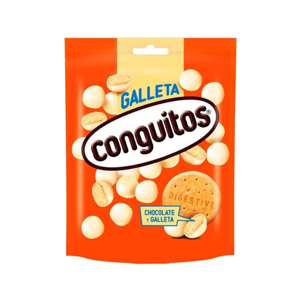 CONGITOS Bolitas de galleta digestive recubiertas de chocolate blanco 120 g. - 0.12 kg - Imagen del producto en Findit
