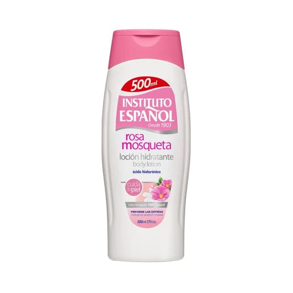 INSTITUTO ESPAÑOL Loción corporal hidratante con ácido Hialurónico y Rosa Mosqueta 500 ml. - 0.5 l - Imagen del producto en Findit