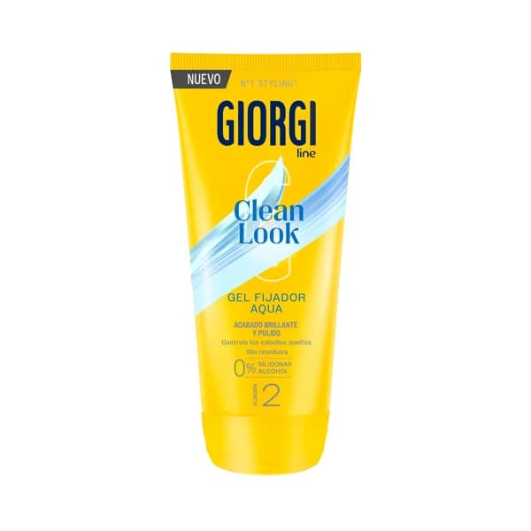 GIORGI Clean look Gel fijador (gomina) fijación 2, con acabado brillante y pulido 170 ml. - 0.17 l - Imagen del producto en Findit