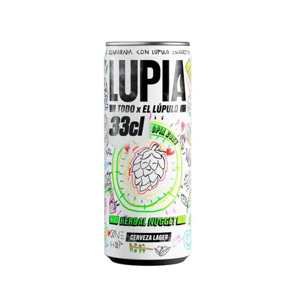 HERBAL Cerveza lupia nugget lata 33 cl - 0.33 l - Imagen del producto en Findit