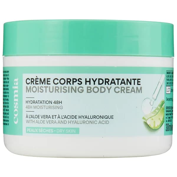 COSMIA Crema corporal hidratante con aloe vera y ácido hialurónico, para pieles secas 300 ml. - 0.3 l - Imagen del producto en Findit