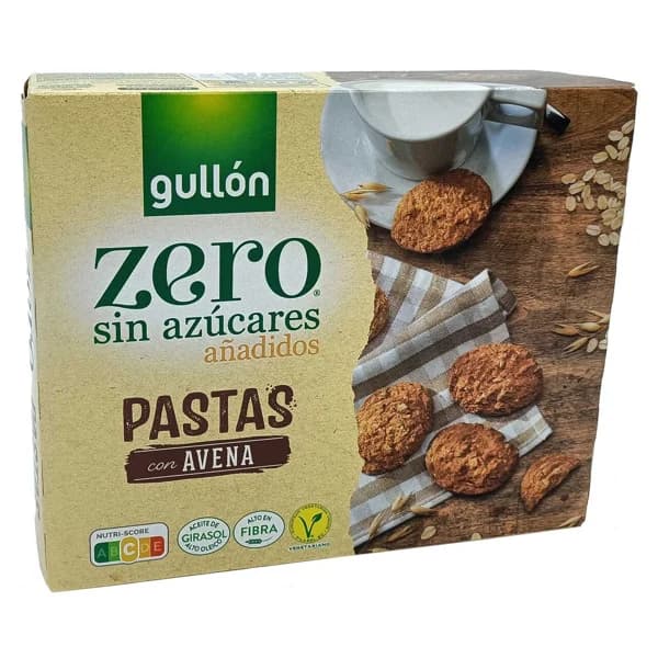 GULLÓN Zero Pastas de avena sin azúcar añadido 300 g. - 0.3 kg - Imagen del producto en Findit
