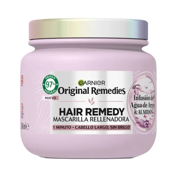ORIGINAL REMEDIES de Garnier Máscarilla capilar rellenadora, para cabellos largos sin brillo 300 ml. - 0.3 l - Imagen del producto en Findit