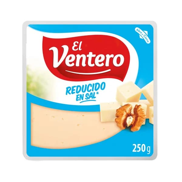 EL VENTERO Queso mezcla tierno bajo contenido en sal EL VENTERO 250 g. - 0.25 kg - Imagen del producto en Findit