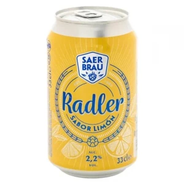 Cerveza Saer Brau radler sabor limón lata 33 cl. - 0.33 l - Imagen del producto en Findit