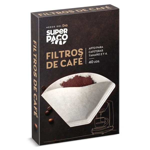 Filtros de café Super Paco de Dia caja 40 unidades - 43 ud - Imagen del producto en Findit