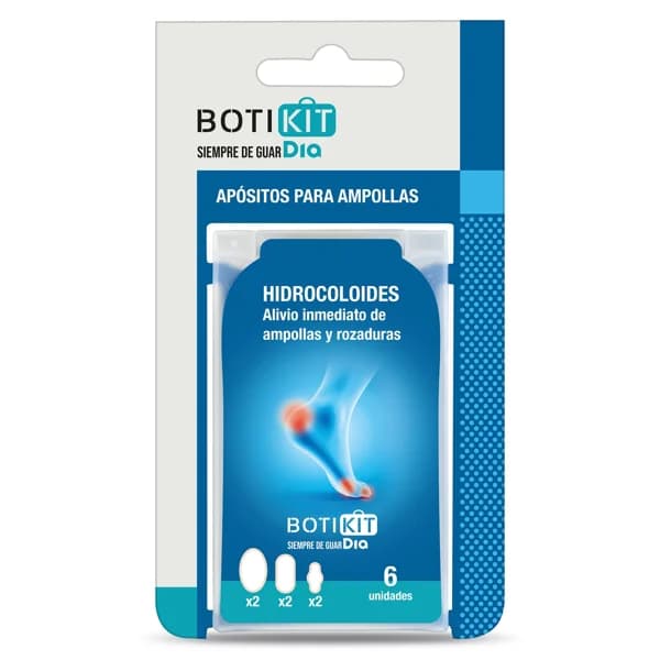 Apósitos hidrocoloides para ampollas Botikit de Dia caja 6 unidades - 1.43 ud - Imagen del producto en Findit