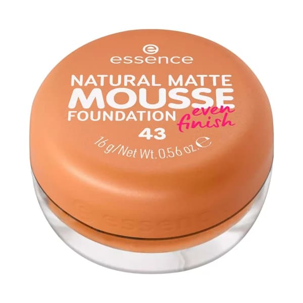 ESSENCE Natural matte mousse tono 43 Base de maquillaje mousse, cobertura media, aspecto mate natural. - 1 ud - Imagen del producto en Findit