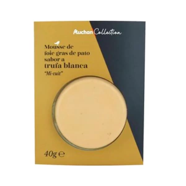 PRODUCTO ALCAMPO Collection Mousse foie gras pato "Mi-cuit" con sabor a trufa blanca 40 g. - 1 ud - Imagen del producto en Findit