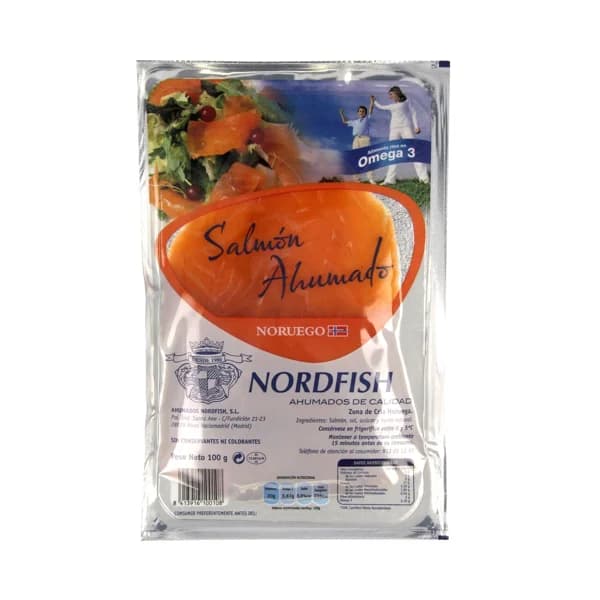 NORDFISH Salmón ahumado NORDFISH 100 g. - 0.1 kg - Imagen del producto en Findit