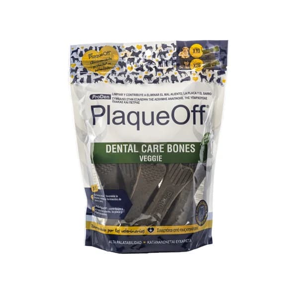 PLAQUEOFF Snacks para perros dental huesos PLAQUEOFF 480 g. - 0.49 kg - Imagen del producto en Findit