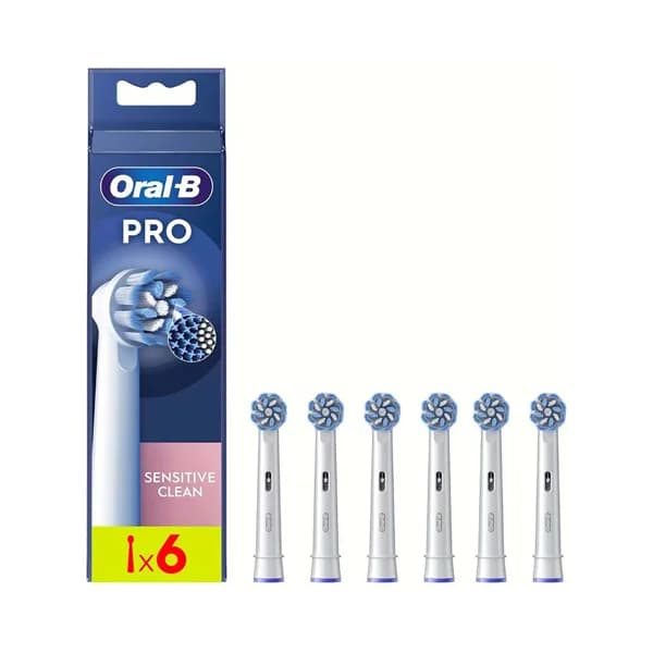 ORAL-B Pro sensitive clean Pack de 6 cabezales de recambio para cepillo eléctrico Braun. - 1 ud - Imagen del producto en Findit