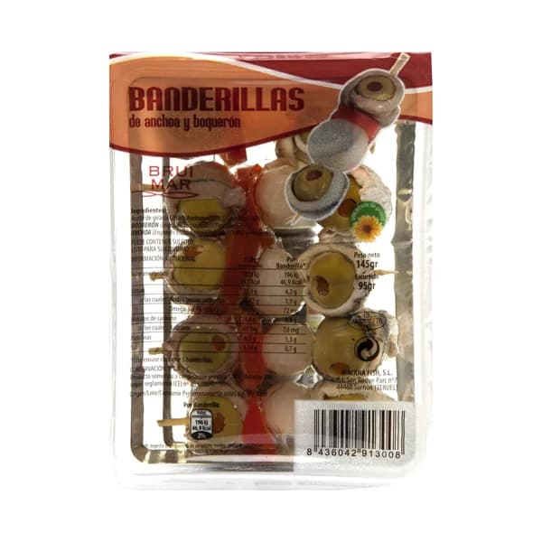 BRUI MAR Banderilla anchoa y boquerón BRUI MAR 145 g. - 0.1 kg - Imagen del producto en Findit