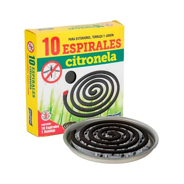 10 espirales de citronela AMAHOGAR - 1 ud - Imagen del producto en Findit