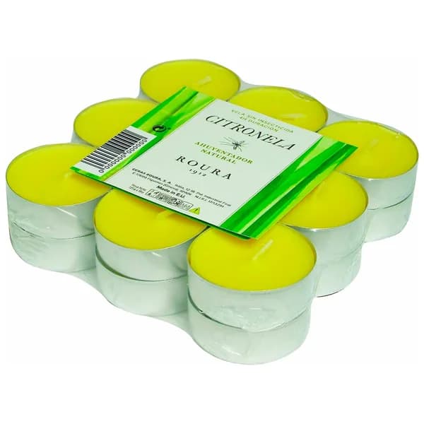 Set de 18 unidades de velas citronela tealight. - 1 ud - Imagen del producto en Findit