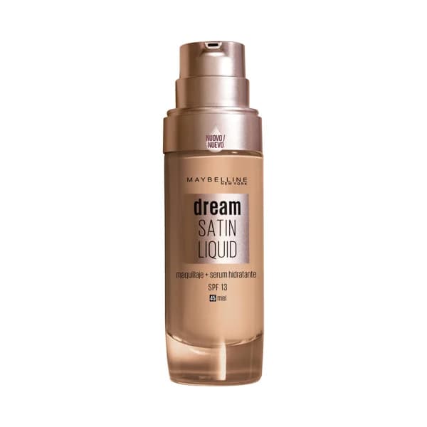 MAYBELLINE Dream satin liquid tono 045 Miel Base de maquillaje con sérum hidratante. - 1 ud - Imagen del producto en Findit