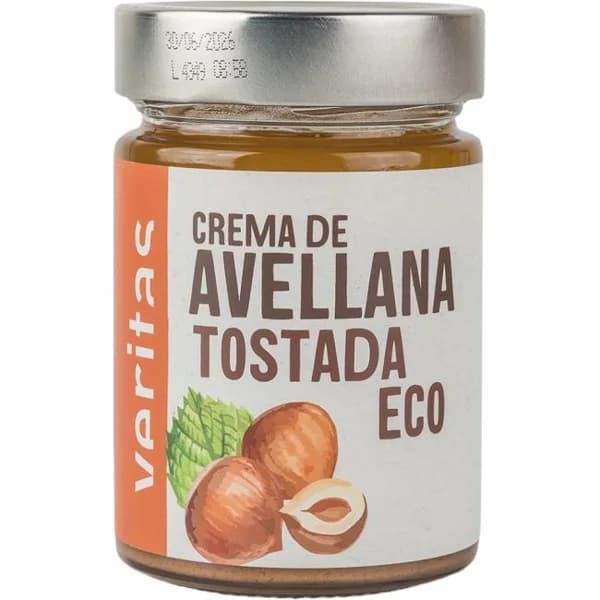 Crema de avellana tostada eco VERITAS, frasco 300 g - 0.3 kg - Imagen del producto en Findit