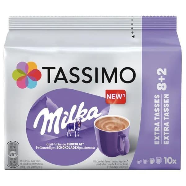 Chocolate milka TASSIMO, paquete 10 uds - 10 ud - Imagen del producto en Findit