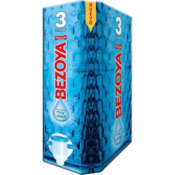Agua mineral natural BEZOYA, ecobox 3 litros - 3 l - Imagen del producto en Findit