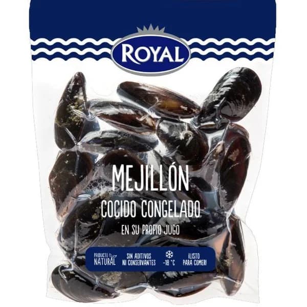 Mejillón gallego pasteurizado ROYAL, bolsa 1 kg - 1 kg - Imagen del producto en Findit