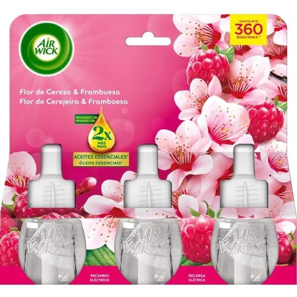 Ambientador eléctrico Cherry AIRWICK, pack 3 uds - 3 ud - Imagen del producto en Findit