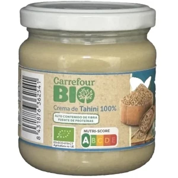Crema de tahini ecológica Carrefour Bio sin gluten tarro 180 g. - 0.18 kg - Imagen del producto en Findit
