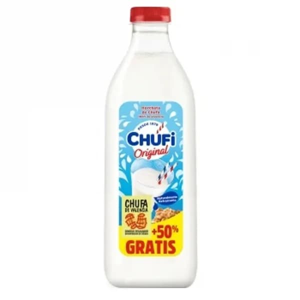 Horchata de chufa original Chufi sin gluten y sin lactosa botella 1,5 l. - 1.5 l - Imagen del producto en Findit