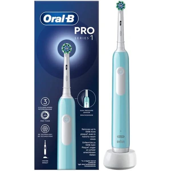 Cepillo dental eléctrico blue ORAL- B PRO 1, 1 ud - 1 ud - Imagen del producto en Findit