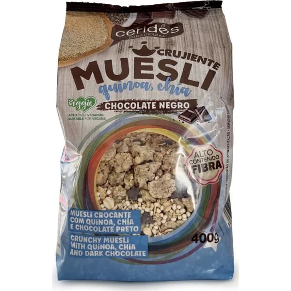 Muesli Con Quinoa Chia y Chocolate - 0.4 kg - Imagen del producto en Findit