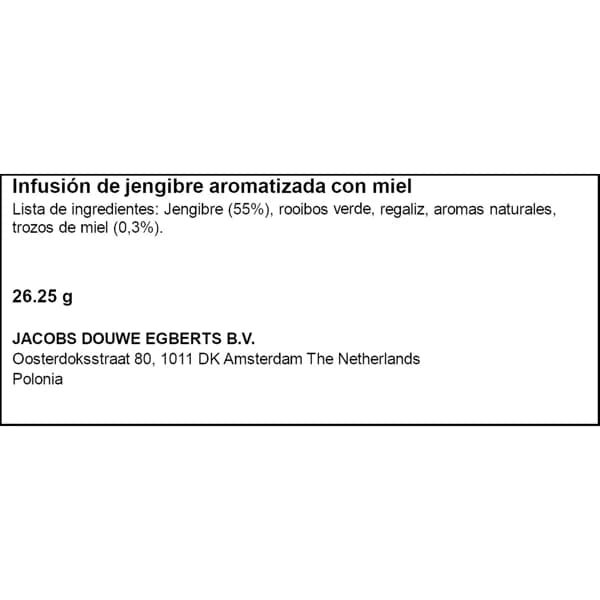 Infusión Jengibre y Miel 15UD - 1 ud - Imagen del producto en Findit