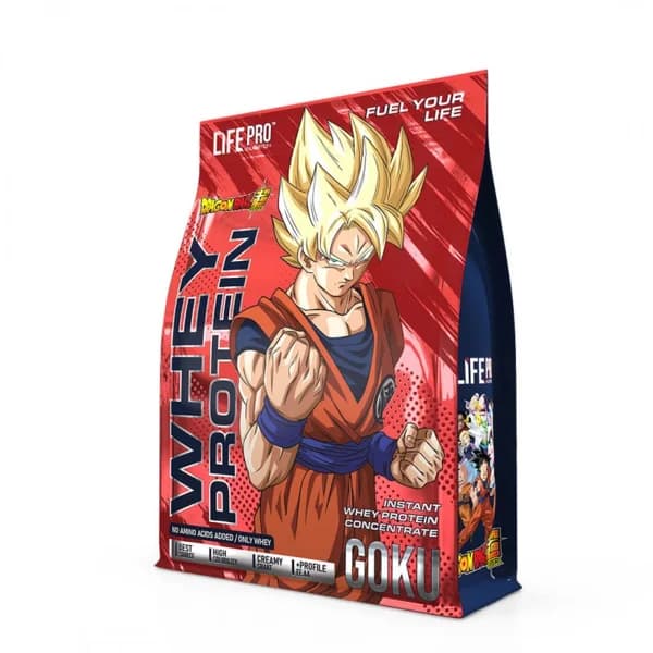 Life Pro - Whey Dragon Ball Super Limited Edition Goku (1,8kg) - 1.8 kg - Imagen del producto en Findit