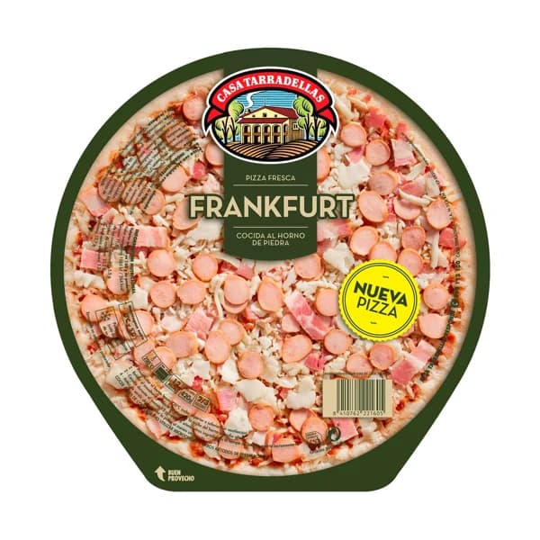CASA TARRADELLAS Pizza Frankfurt 420 g. - 0.42 kg - Imagen del producto en Findit