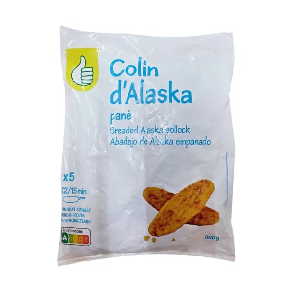 PRODUCTO ECONÓMICO ALCAMPO Abadejo de Alaska empanado 5 uds 800 g Producto Alcampo. - 0.8 kg - Imagen del producto en Findit
