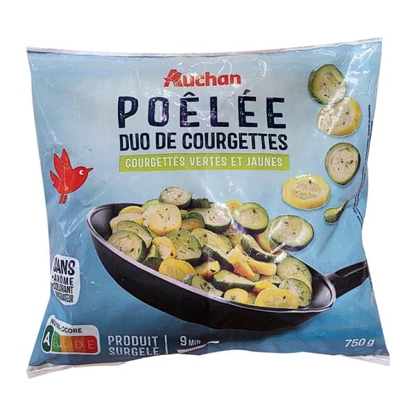 AUCHAN Dúo de calabacines 750 g Producto Alcampo. - 0.75 kg - Imagen del producto en Findit